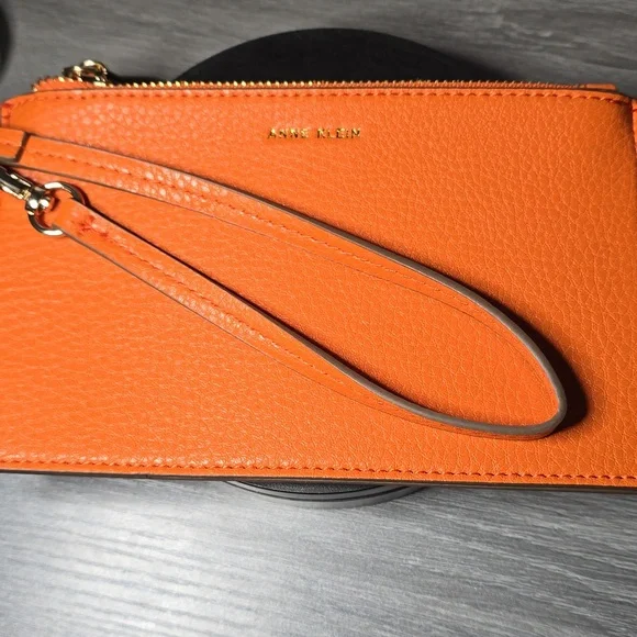 Anne Klein Vibrant Orange Wristlet - Picture 1 of 5